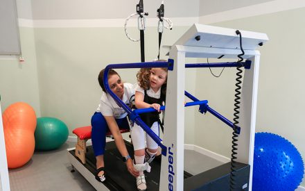 Partial body-weight support training (PBWS): a good strategy for walking training in neuropediatrics